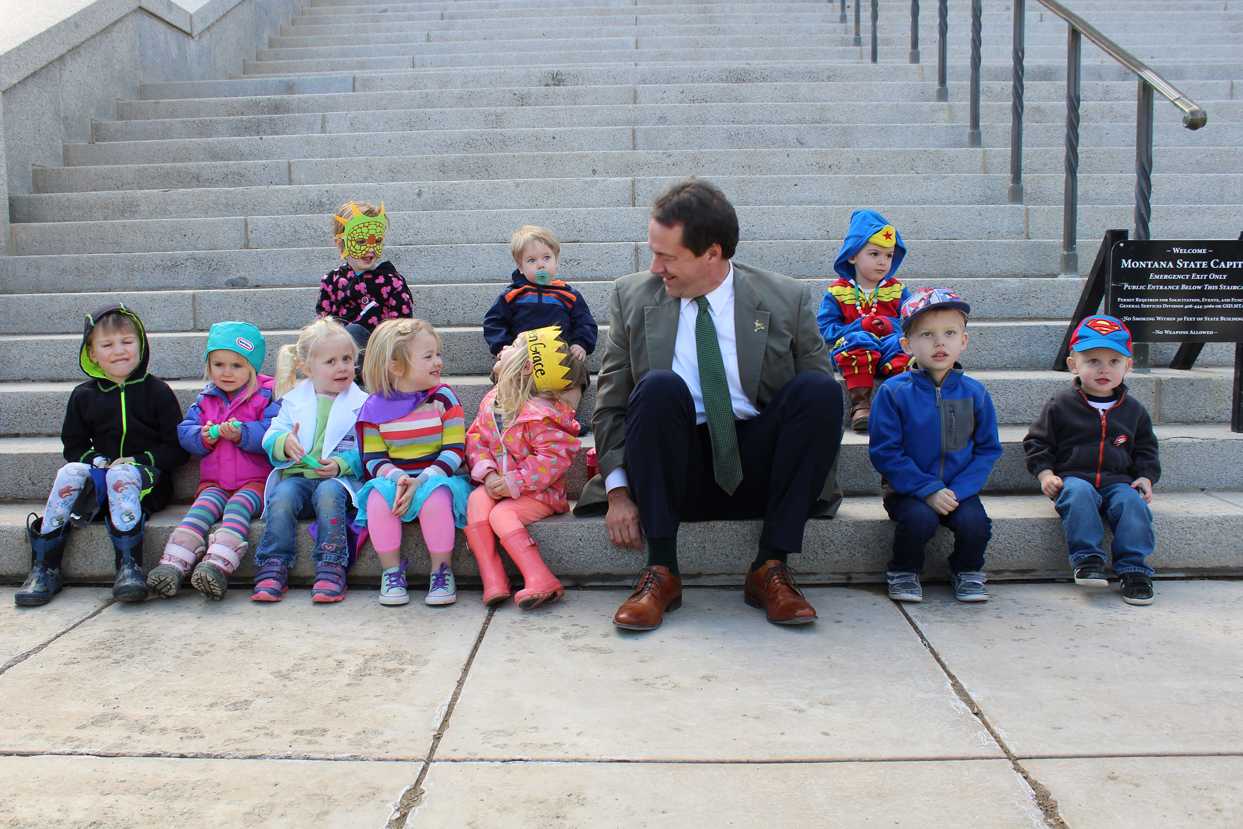 Governor Bullock Visiting Preschoolers